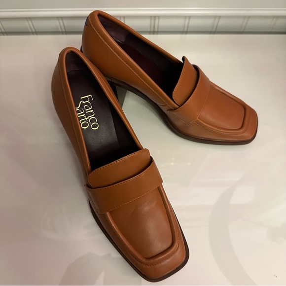Franco Sarto Tan Loafer Heels - Picture 3 of 3